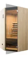 Produktbild: weka Infrarotkabine Infrarotkabine TANILLA Eck, BxTxH: 99 x 99 x 190 cm, 88 mm, naturbelassen, moderne Gazglastür, weka Linienstrahler