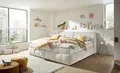 Produktbild: Boxspringbett Elkford 240x200 in Creme – Familienbett mit 7-Zonen Federkern & Stauraum