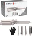 Produktbild: Remington Lockenstab 5in1 Welleneisen, Rundbürste 38mm, 3 Lockenaufsätze CI41MS5