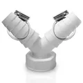 Produktbild: Doppelanschluss für Waschmaschine, Spülmaschine 1 Zoll - Abfluss Adapter für Geschirrspüler und Waschmaschine - Y-adapter für Schlauch mit Eingangsstutzen von 19-24 mm und Abgang DN 25 -Rohr
