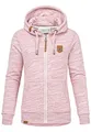 Produktbild: REPUBLIX Damen Sweatjacke Hoodie Sweatshirt Pullover Zipper Jacke RD-020 Bordeaux XXL