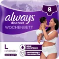 Produktbild: Always Discreet Wochenbett Höschen Einwegunterwäsche Hygiene Damen Schutz L