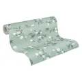 Produktbild: A.S. Création Pure Elegance Vliestapete mit floralem Muster 0,53 x 10,05 m – Grün, Grau, Blau - Tapete mit Blättermotiv Made in Germany - 397687