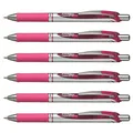 Produktbild: Pentel Gel-Tintenroller EnerGel mit Druckmechanik, 6 Stück, 0.7mm (pink, 6er Pack)