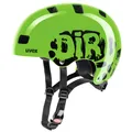 Produktbild: Uvex Kid 3 Fahrradhelm 51-55 cm - Dirtbike Green - robuster Hartschalenhelm mit optimaler Belüftung, IAS-Größenanpassung, FAS-Gurtband und Monomatic-Verschluss für sicheren Sitz