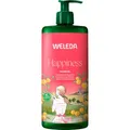 Produktbild: WELEDA Bio Happiness XXL Duschgel vegan - Naturkosmetik Aroma Shower Dusche für Frauen & Männer mit Grapefruit, Mandarine & Limette Duft - Natürliche Hautpflege Duschseife mit Pumpspender (1x 750ml)