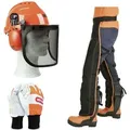 Produktbild: 574742A Kettensägen-Sicherheitsset Helm Visier Handschuhe Beinschützer - Oregon