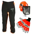 Produktbild: Oregon Schutzausrüstung Set Forst Schnittschutzhose Helm Gehörschutz Handschuhe