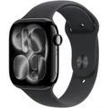 Produktbild: Apple Watch Series 11 Sport Band M/L 46mm Aluminium GPS diamantschwarz/schwarz