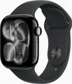 Produktbild: Apple Watch Series 11 GPS 46mm Aluminium Jet Black Sport Band Black M/L