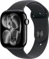 Produktbild: Apple Watch 11 GPS Diamantschwarz Alu 46mm Sportarmband Schwarz M/L MEUX4