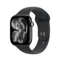 Produktbild: Apple Watch Series 11 Aluminium GPS 46mm Diamantschwarz (Sportarmband Schwarz)