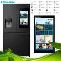 Produktbild: Hisense RQ760N4IFE Cross Door 577L Edelstahl mit 21'' TFT Türdisplay Festwasser