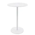 Produktbild: Metall Beistelltisch Rund Weiß - Ø 35 Cm - Couchtisch Im Bistrotisch Design