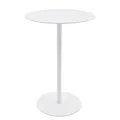 Produktbild: Spetebo Metall Beistelltisch rund weiß - Ø 35 cm - Couchtisch im Bistrotisch Design - Wohnzimmertisch Dekotisch Blumentisch Telefontisch Ablagetisch Deko Tisch in Stehtisch Optik