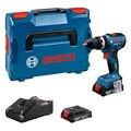Produktbild: Bosch Professional 18V System Akku-Bohrschrauber GSB 18V-65 (bürstenloser Motor, inkl 2x Akku GBA 18V 2.0Ah, Ladegerät GAL 18V-20)
