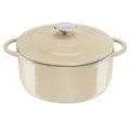 Produktbild: Tefal E25904 LOV Kochtopf 25 cm | wiedergewonnenes Gusseisen | optimale Wärmespeicherung | für alle Herdarten | induktionsgeeignet | backofengeeignet bis 250°C | spülmaschinenfest | Beige