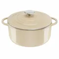 Produktbild: Tefal Lov Kochtopf Gusseisentopf Topf Schmortopf Induktion Gusseisen Beige Ø25cm
