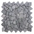 Produktbild: DIVERO 9 Fliesenmatten Mosaikfliese Bruchstein Marmor Naturstein grau á 35x35cm