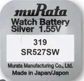 Produktbild: 1* SONY Murata 319 Uhren-Batterie Knopfzelle SR527SW Silberoxid SR527W ÖZENSAAT