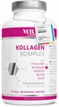 Produktbild: 180 Kollagen Kapseln hochdosiert 1000mg mit Hyaluron, Gojibeere, Biotin und Zink vom Weiderind. Kollagenhydrolysat aus Peptiden inkl. Selen, Vitamin C, B2 und B3. Die Alternative zu Kollagen Pulver.