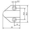 Produktbild: Assa Abloy effeff Kabelübergang f. Türrahmen 10318--------00 Netzkabel