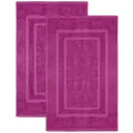 Produktbild: NatureMark 2er Pack Badvorleger Badematte | Premium Qualität | 100% Baumwolle | 50 x 80 cm | Duschvorleger Duschmatte Doppelpack | Farbe: Pink