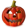 Produktbild: Kürbis-Deko Laterne als Halloween-Deko LED Set in 14x15 cm - Jack Lantern Halloween-Kürbis als beleuchtete Outdoor Grusel-Deko - Windlicht als innen Herbst-Deko oder Garten-Deko