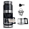 Produktbild: Barista Kaffeemaschine mit Mahlwerk 1,2L Glaskanne Timer Touchdisplay Filter