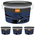 Produktbild: OBI Design Color Wandfarbe Royalblau - matt 4 x 2,5 l Innenfarbe für 100m²