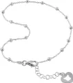 Produktbild: SilberDream Fußkette mit Anhänger SilberDream Fußkette für Damen 925, Damen Fußkette Herz aus 925 Sterling Silber, Farbe: silber