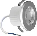 Produktbild: 3w Mini LED Einbauleuchte Einbaustrahler Einbauspot Spot Silber 240 Lumen Schutzart IP54 Warmweiß