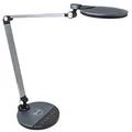 Produktbild: FeinTech LTL00620 LED Schreibtischlampe Ladefunktion kabellos induktives Laden Wireless Charging, Silbergrau