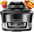 Produktbild: KESSER® Multikocher mit Heißluftfritteuse 8L & 16 Programme Küchengerät - Grillen, Backen, Schmoren, Dampfgaren Vorheiz- & Warmhaltefunktion Reiskocher Slow Cooker, Joghurtbereiter