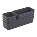 Produktbild: Gariella 1x Schubladen-Organizer Set Aufbewahrungs-Box Einteiler verstellbar anthrazit