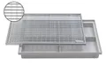 Produktbild: ACO Severin Ahlmann GmbH & Co. KG Fußmatte Schuhabstreifer Maschenrost mit V-Stab + Kunststoff Bodenwanne Vario, rechteckig, Höhe: 75 mm, 600x400mm, einfache Montage für Selbstbau
