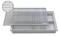 Produktbild: ACO 60x40cm Schuhabstreifer Maschenrost mit Bodenwanne Abstreiferrost Gitterrost