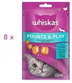 Produktbild: Whiskas Snack Pounce & Play mit Huhn (€ 60,97/kg) Jagen Spielen: 8 Beutel x 45 g