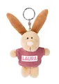 Produktbild: NICI 44633 Schlüsselanhänger Hase mit T-Shirt Laura 10cm, beige