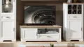 Produktbild: TV-Board weiß Lowboard Unterschrank Jasmin Landhaus Pinie hell Artisan Eiche 143