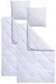 Produktbild: fan Microfaserbettdecke + Microfaserkissen Climacontrol® II, Füllung: Schlafgut EUROFILL (Bettdecke), Faserbällchen (Kopfkissen), Bezug: Microfaser, optimierte Klimafunktion durch Lüftungsband