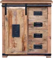 Produktbild: Design-Kommode Florenz aus natürlichem Mangoholz 90x45x100cm