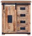 Produktbild: Kommode Florenz Mango Vintage ca. 90x45x100 cm Wohnzimmer-Schrank Sideboard