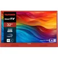 Produktbild: Telefunken 32 Zoll Fernseher tragbar mit Akku (HD Smart TV, Triple-Tuner, 6 Monate HD+ inkl.) orange