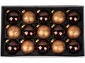 Produktbild: Kugelsortiment 15 Stk. 6cm Elegant Lounge Weihnachtskugeln Kugeln Christbaum