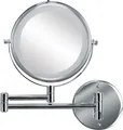 Produktbild: Kleine Wolke LED-Kosmetikspiegel BRILLIANT MIRROR Silberfarben