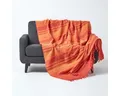 Produktbild: Plaid Tagesdecke Morocco, terracotta gestreift, 150 x 200 cm, Homescapes