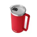 Produktbild: YETI Rambler Krug Mit Magslider Deckel Mit Drehverschluss, Rescue Red, 64 oz (2 L)