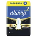 Produktbild: Always Damenbinden Ultimate Night (Größe 6) Mit Flügeln 54 Stück,neu und OVP