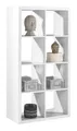 Produktbild: Raumteilerregal STYLE, B 77 x H 147 x T 38 cm, Weiß, 8 offene Fächer, 4 Etagen